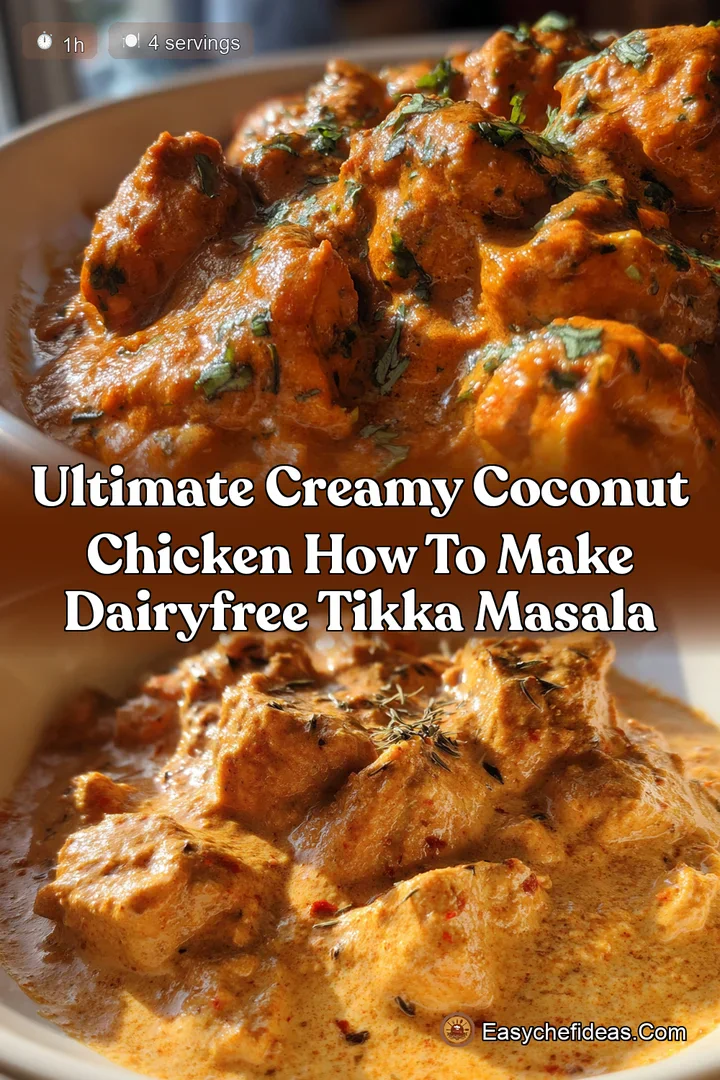 Ultimate Creamy Coconut Chicken How To Make DairyFree Tikka Masala
