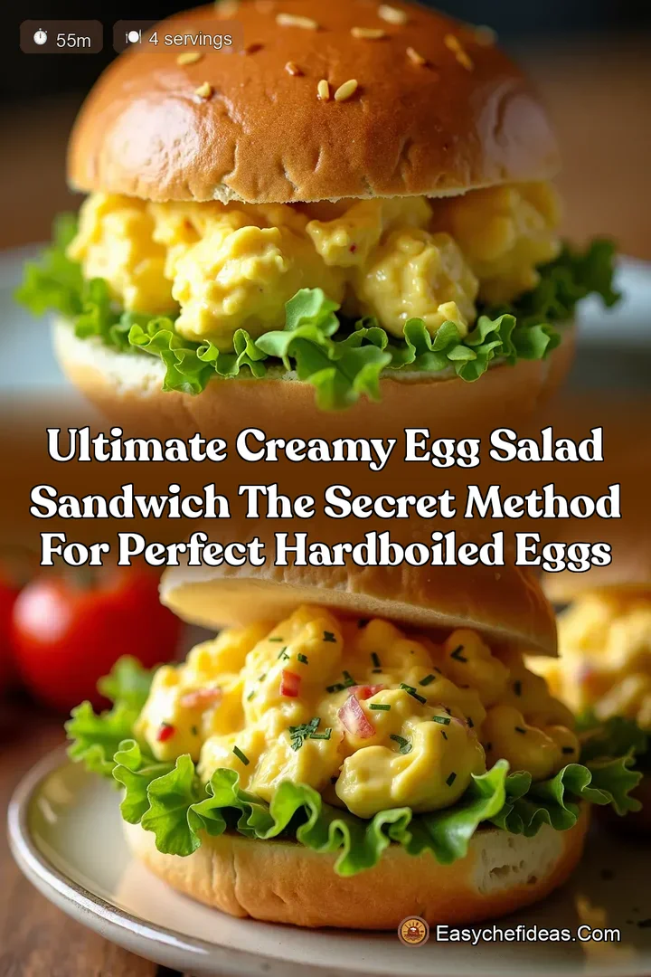 Ultimate Creamy Egg Salad Sandwich The Secret Method for Perfect HardBoiled Eggs