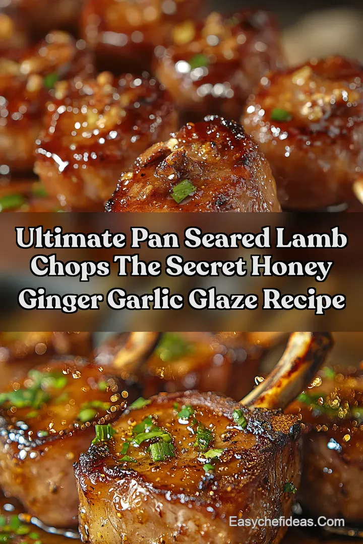 Ultimate Pan Seared Lamb Chops The Secret Honey Ginger Garlic Glaze Recipe