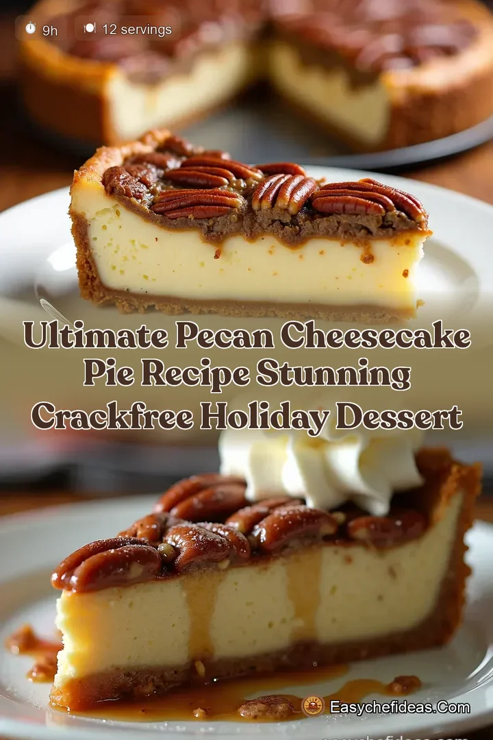 Ultimate Pecan Cheesecake Pie Recipe Stunning CrackFree Holiday Dessert