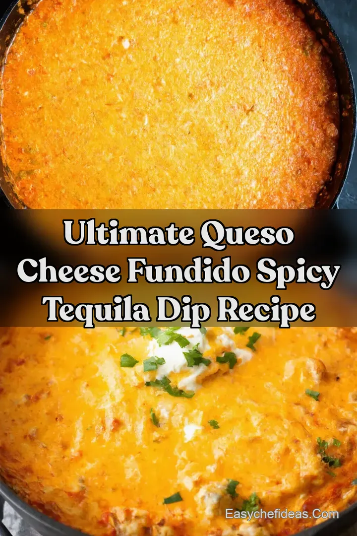 Ultimate Queso Cheese Fundido Spicy Tequila Dip Recipe