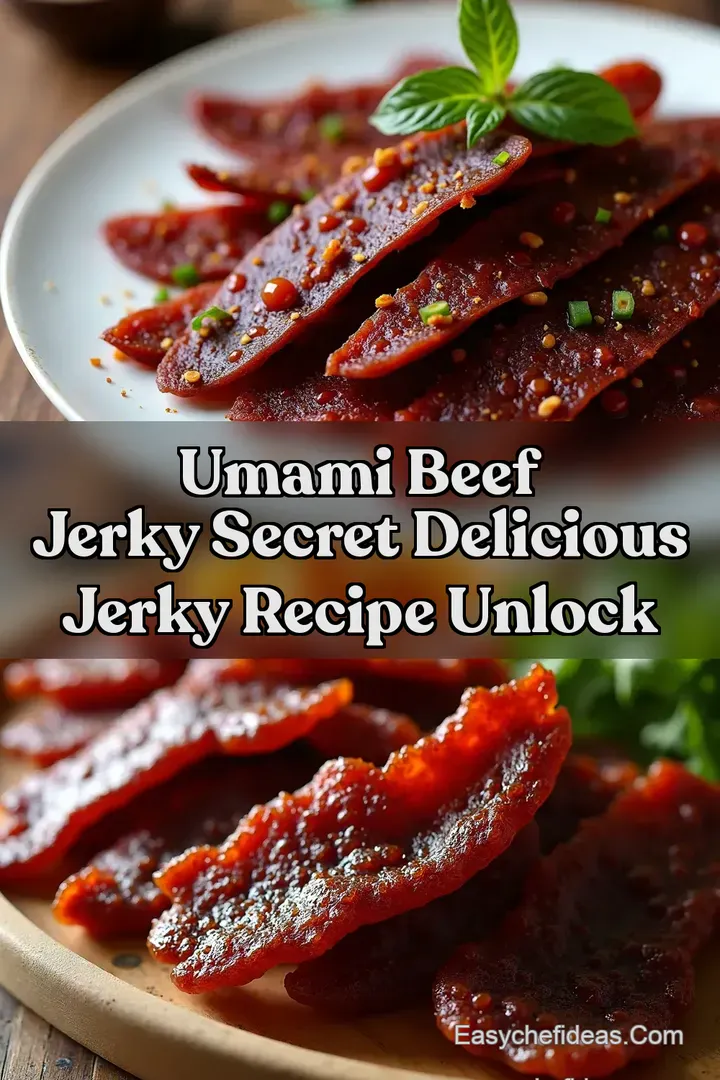 Umami Beef Jerky Secret Delicious Jerky Recipe Unlock