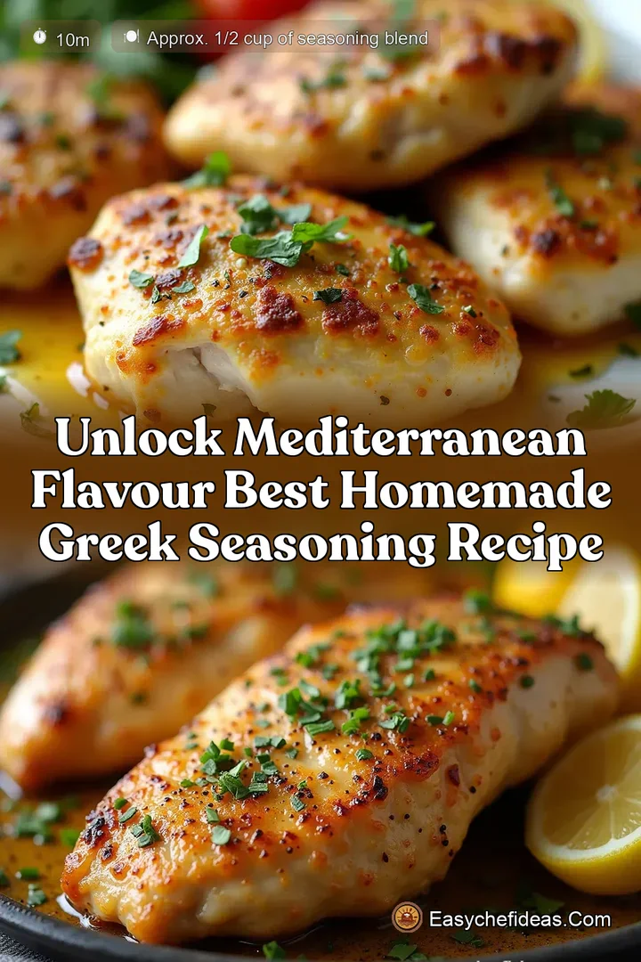 Unlock Mediterranean Flavour Best Homemade Greek Seasoning Recipe