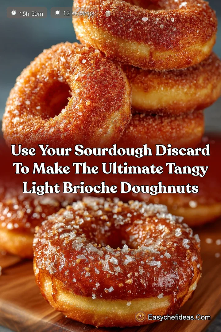 Use your Sourdough Discard to make the ultimate Tangy Light Brioche Doughnuts