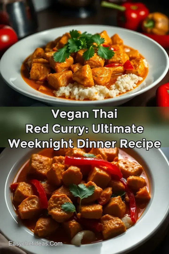 Vegan Thai Red Curry: Ultimate Weeknight Dinner Recipe