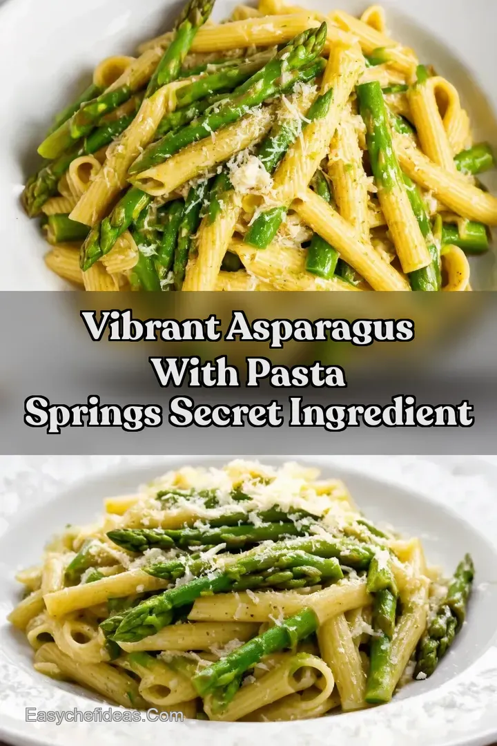 Vibrant Asparagus With Pasta Springs Secret Ingredient