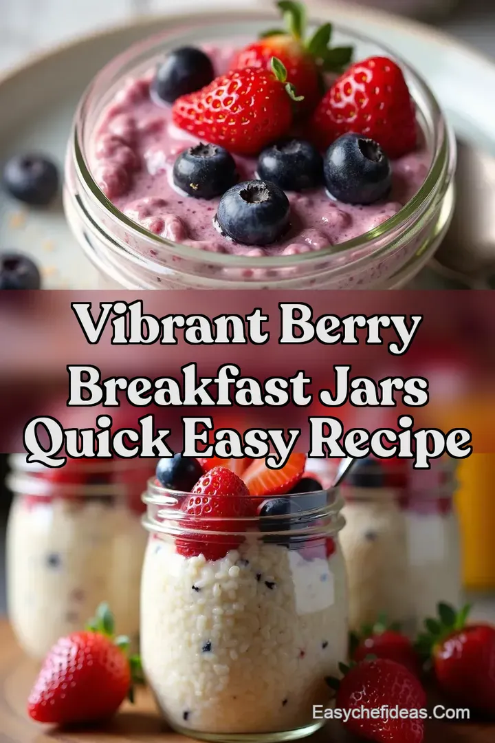 Vibrant Berry Breakfast Jars Quick Easy Recipe