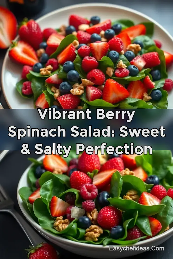 Vibrant Berry Spinach Salad: Sweet & Salty Perfection