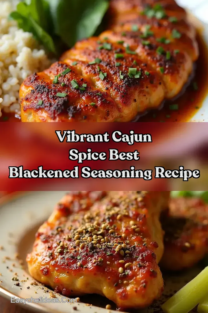 Vibrant Cajun Spice Best Blackened Seasoning Recipe