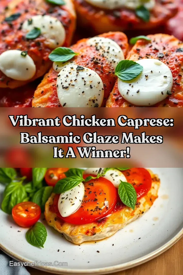 Vibrant Chicken Caprese: Balsamic Glaze Makes it a Winner!