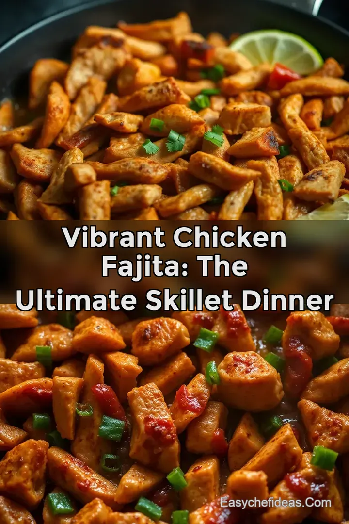 Vibrant chicken fajita: the ultimate skillet dinner
