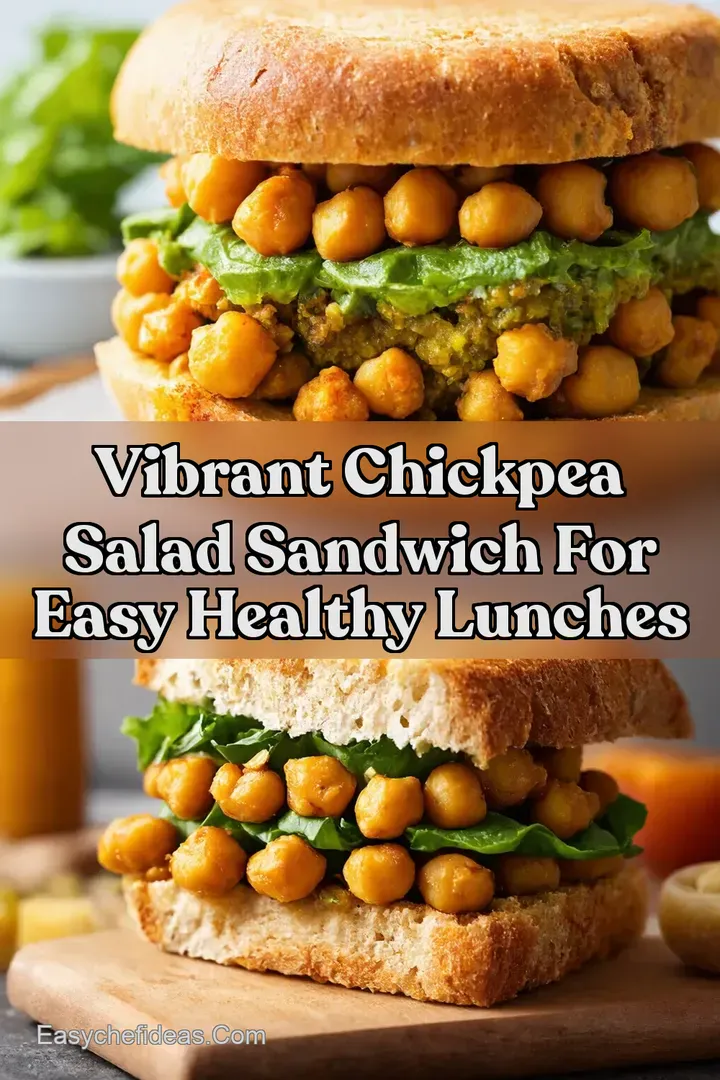 Vibrant Chickpea Salad Sandwich for Easy Healthy Lunches