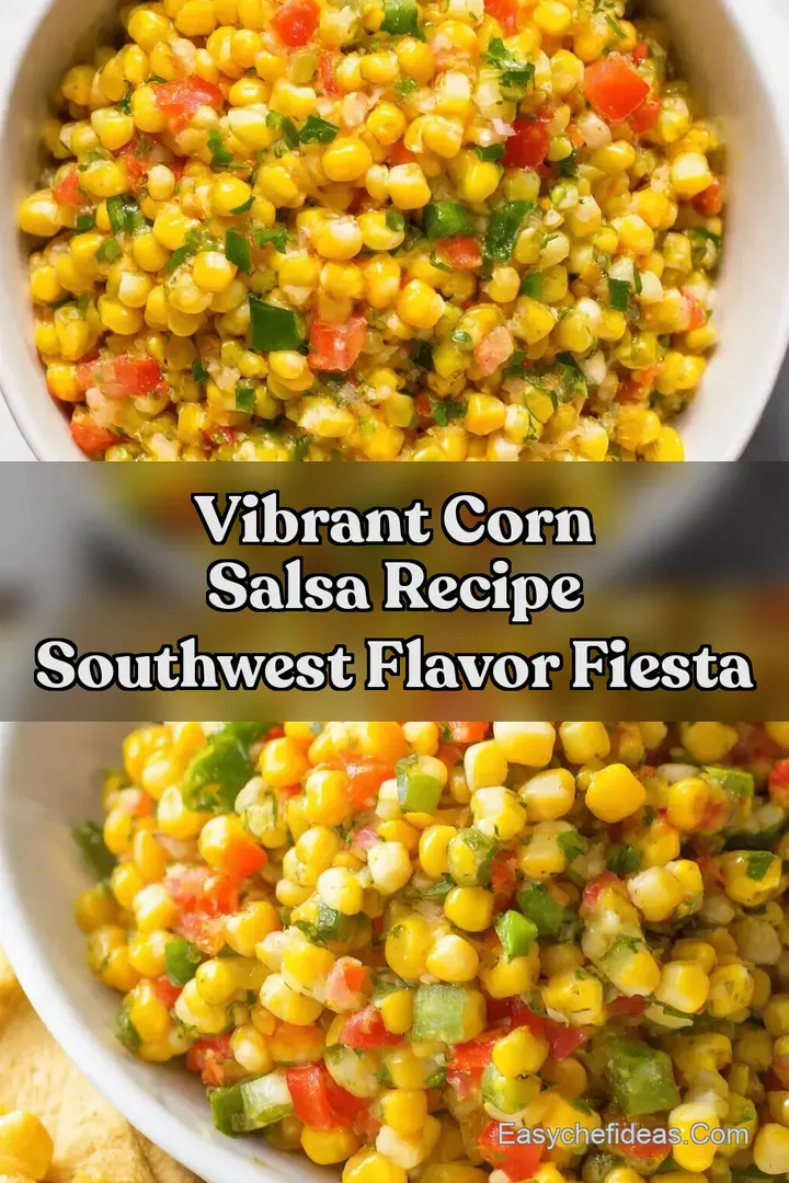 Vibrant Corn Salsa Recipe Southwest Flavor Fiesta