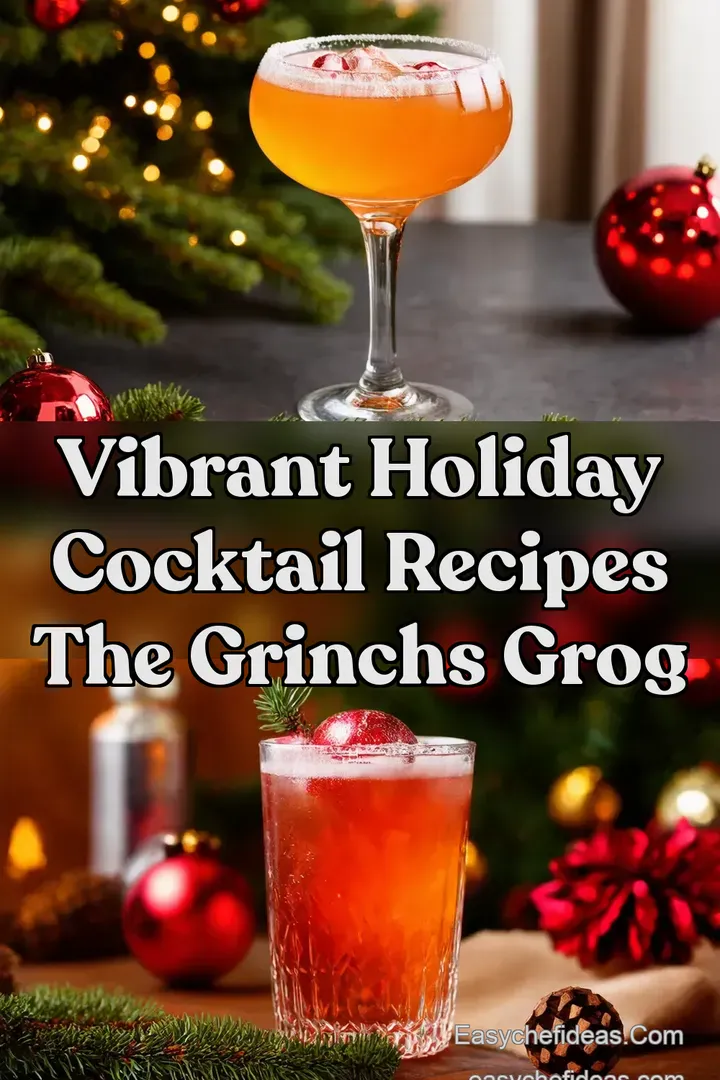 Vibrant Holiday Cocktail Recipes The Grinchs Grog