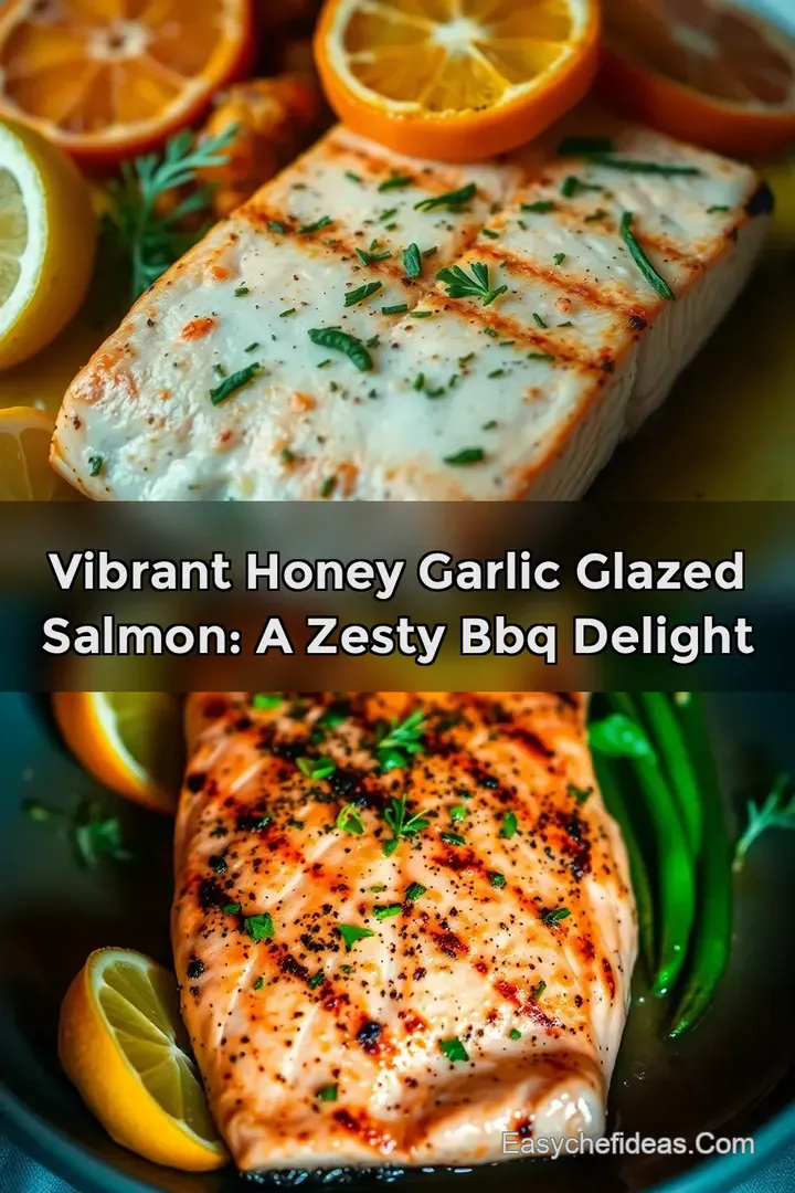 Vibrant Honey Garlic Glazed Salmon: A Zesty BBQ Delight