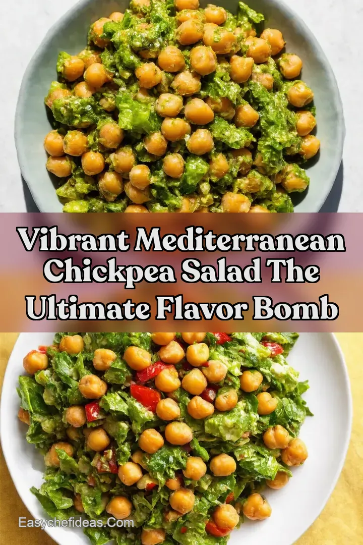 Vibrant Mediterranean Chickpea Salad The Ultimate Flavor Bomb