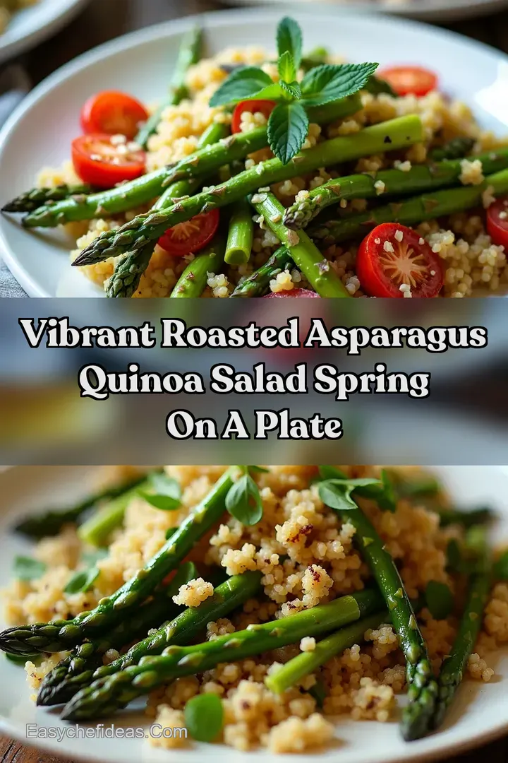 Vibrant Roasted Asparagus Quinoa Salad Spring on a Plate