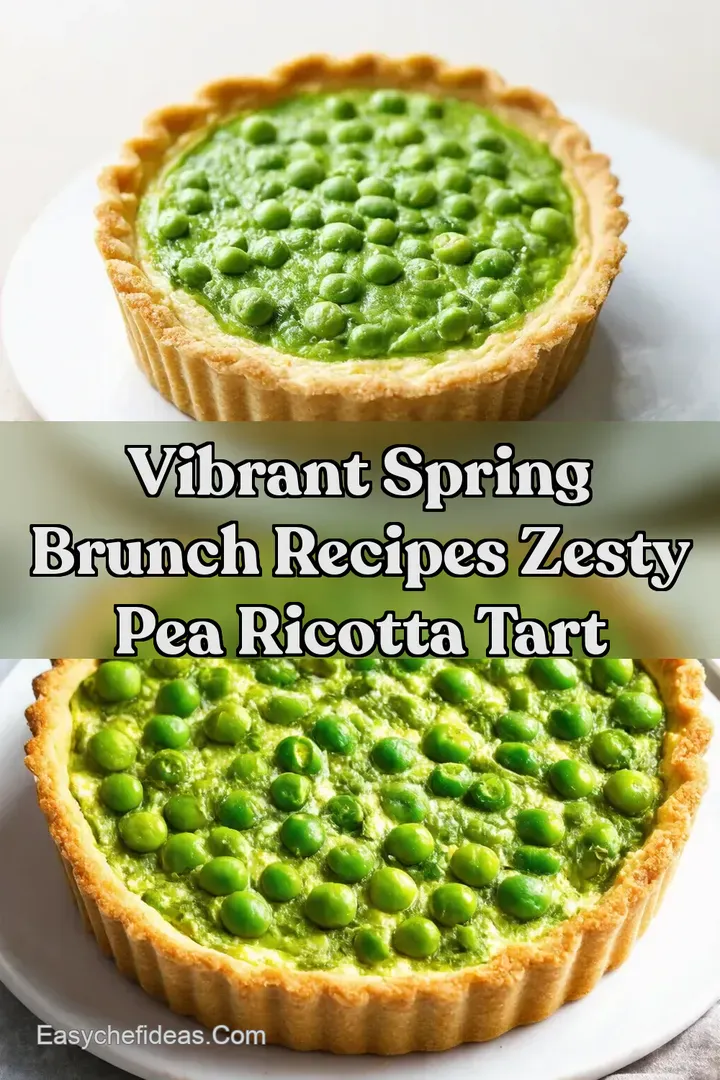 Vibrant Spring Brunch Recipes Zesty Pea Ricotta Tart