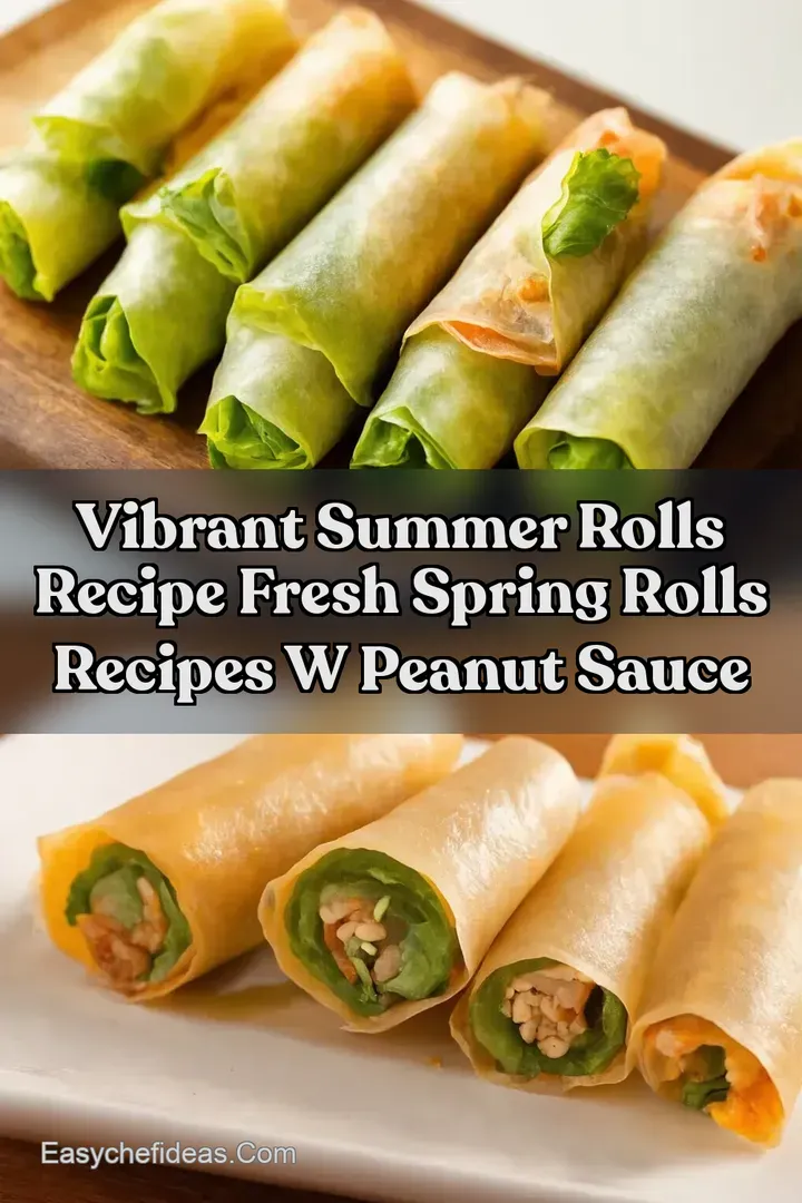 Vibrant Summer Rolls Recipe Fresh Spring Rolls Recipes w Peanut Sauce