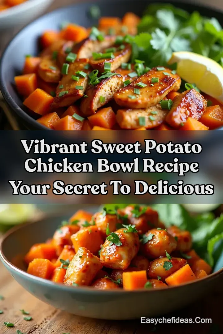 Vibrant Sweet Potato Chicken Bowl Recipe Your Secret To Delicious
