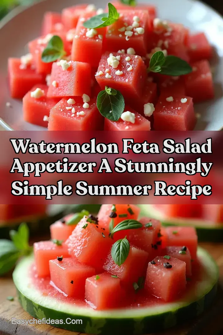 Watermelon Feta Salad Appetizer A Stunningly Simple Summer Recipe