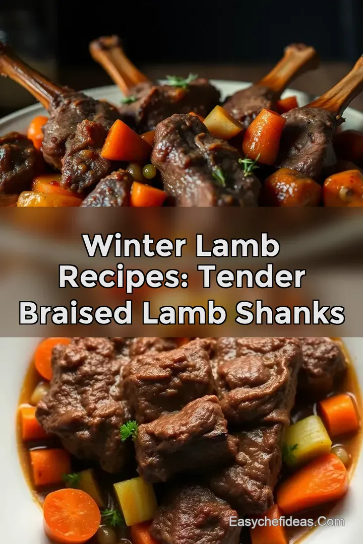 Winter Lamb Recipes: Tender Braised Lamb Shanks