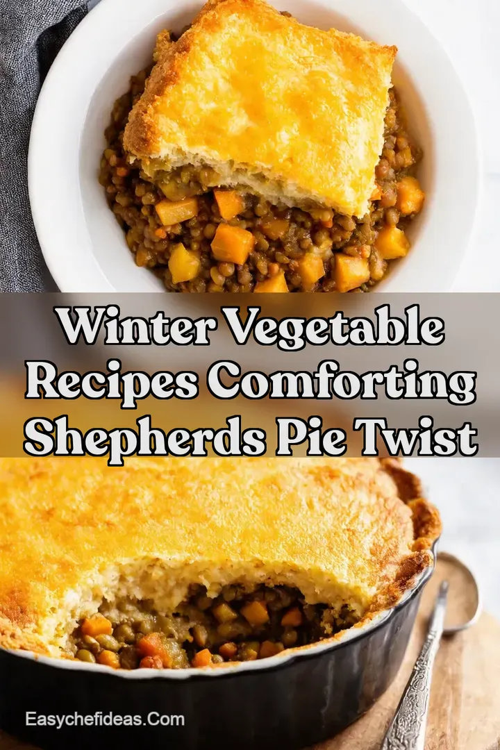 Winter Vegetable Recipes Comforting Shepherds Pie Twist