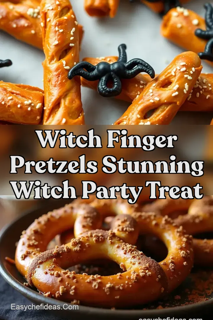 Witch Finger Pretzels Stunning Witch Party Treat