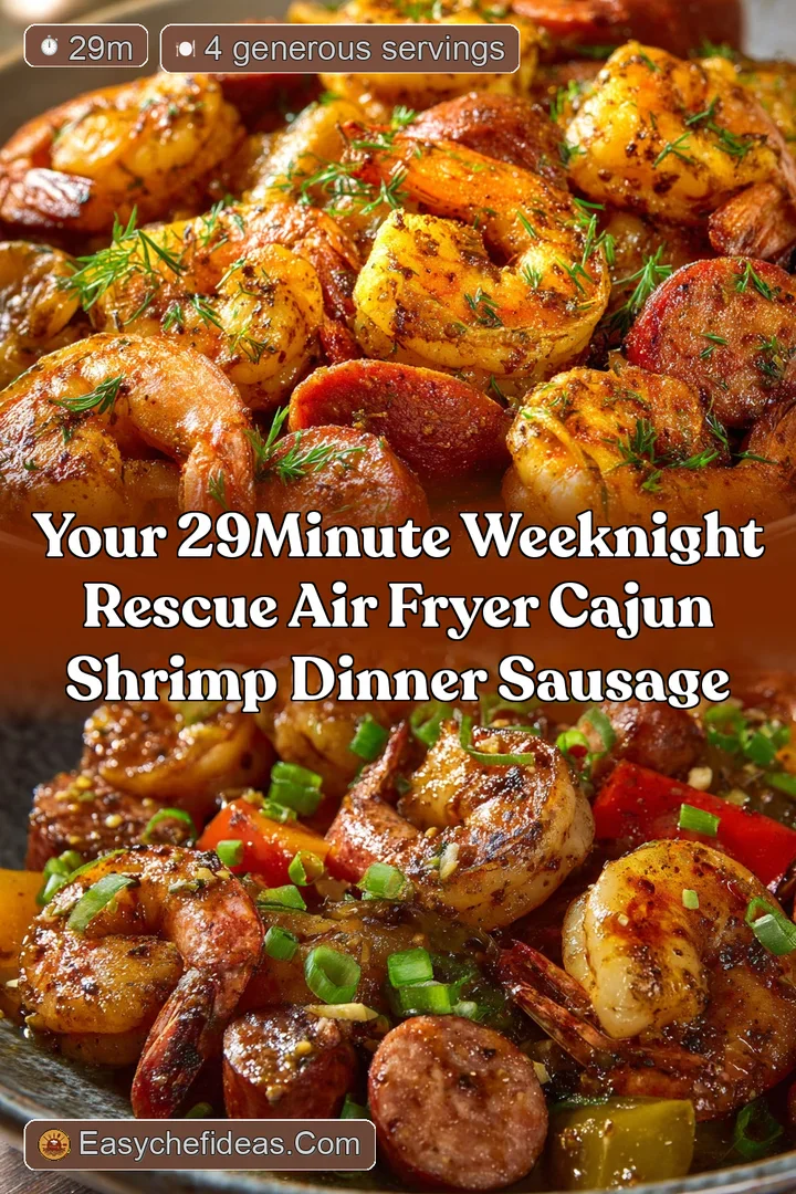 Your 29Minute Weeknight Rescue Air Fryer Cajun Shrimp Dinner Sausage