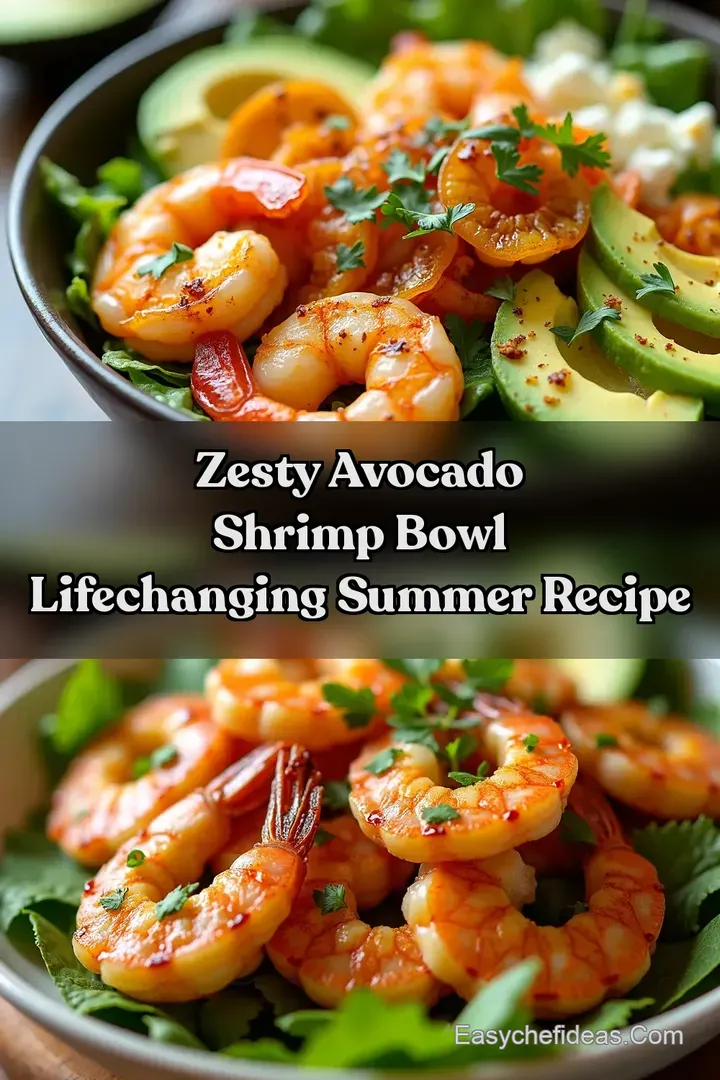 Zesty Avocado Shrimp Bowl LifeChanging Summer Recipe