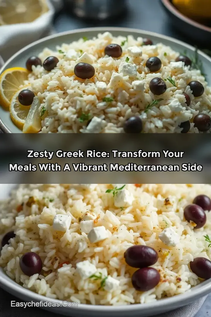 Zesty Greek Rice: Transform Your Meals with a Vibrant Mediterranean Side