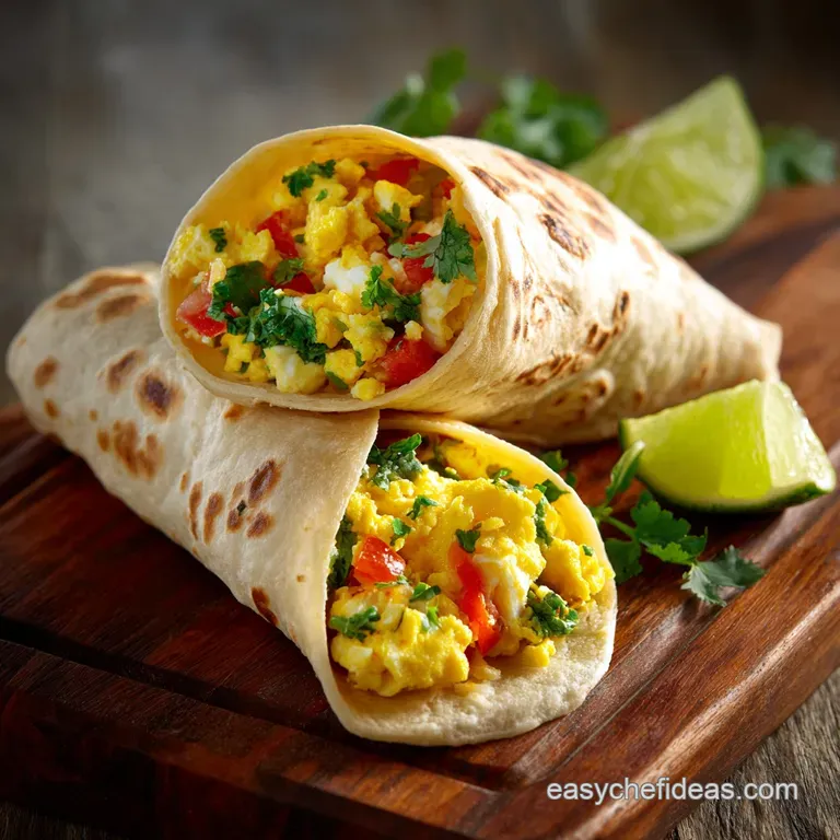 The AllDay Brekkie Burrito SoftScrambled Egg and Pepper Wraps