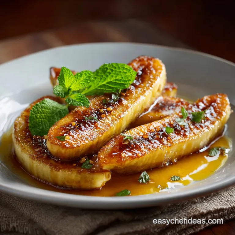 3Ingredient Baked Bananas: the Golden Trio of Effortless Dessert presentation