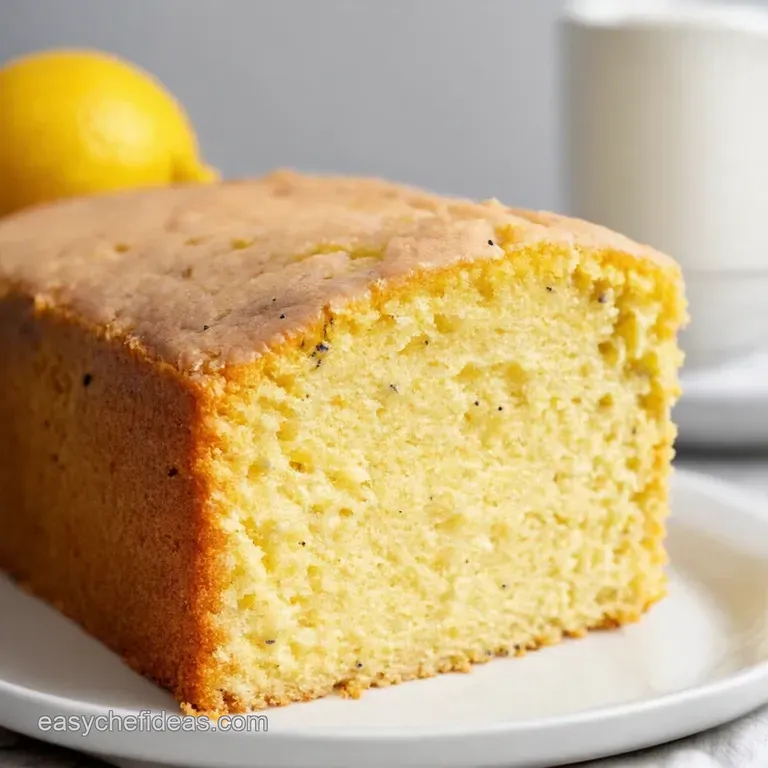 Absolutely Scrumptious Lemon Poppy Seed Yogurt Cake presentation
