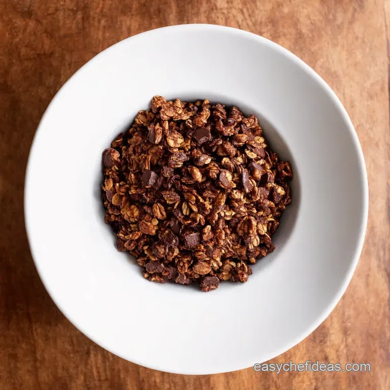 Air Fryer Chocolate Chunk Granola Crumbly Chocolatey Bliss