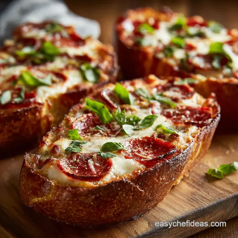 Air Fryer French Bread Pizzas: Crispy Cheesy Ready in a Jiffy presentation