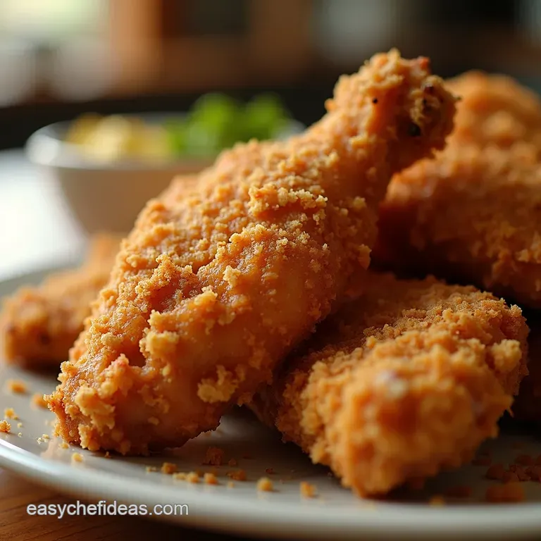 Air Fryer Southern Fried Chicken presentation