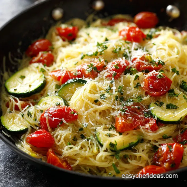 Angel Hair with Zucchini and Tomatoes: Quick Easy Summer Pasta Recipe