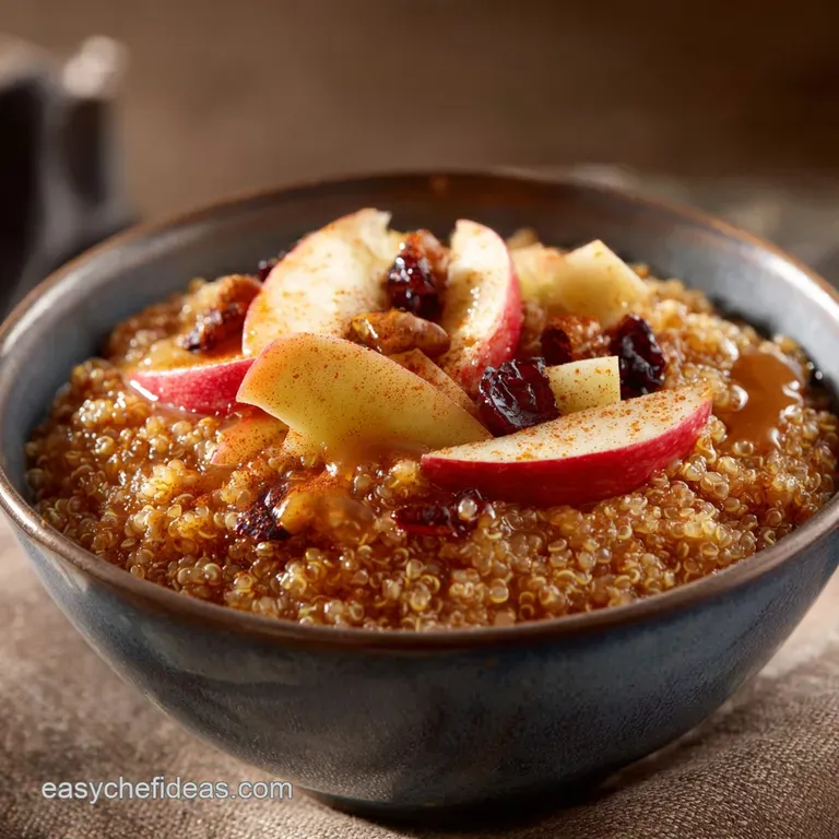 Apple Cinnamon Breakfast Quinoa: the Cosy Creamy Morning Bowl (30 Mins) presentation