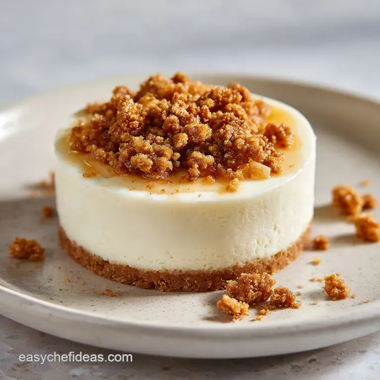Apple Crisp Cheesecake: Velvety and Golden