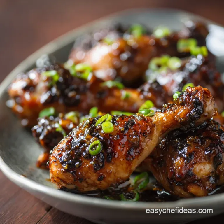 Asian Glazed Chicken Drumsticks: the Sticky Oven-Baked Weeknight Winner presentation