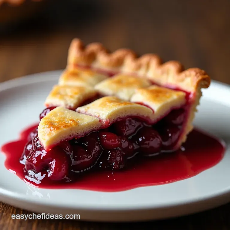 Aunt Millies Blue Ribbon Cherry Pie