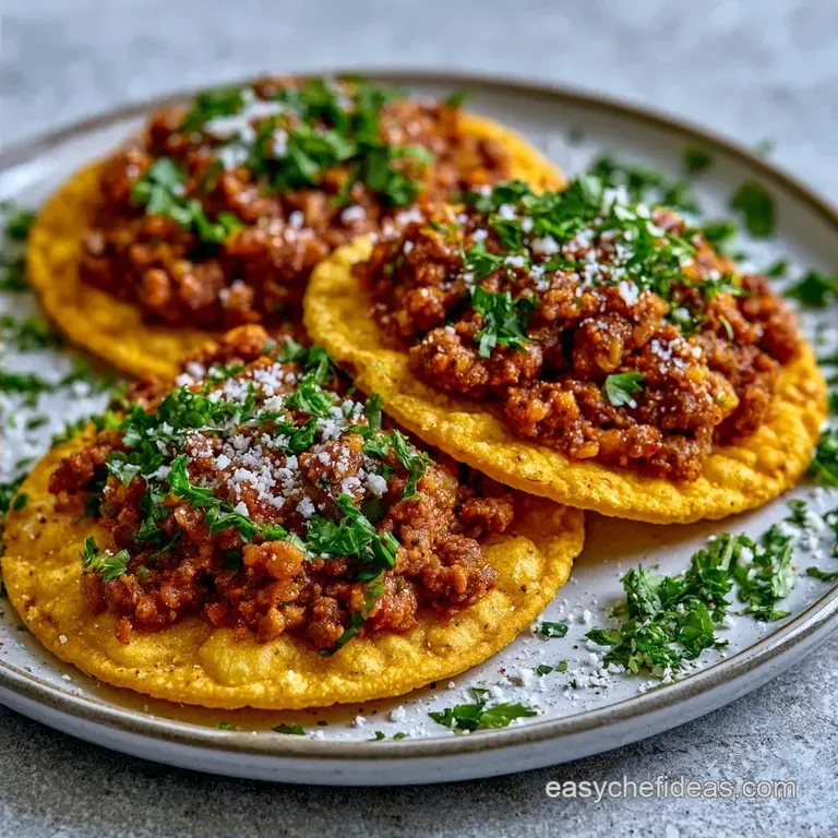 Authentic Beef Tostadas: Crispy and Savory