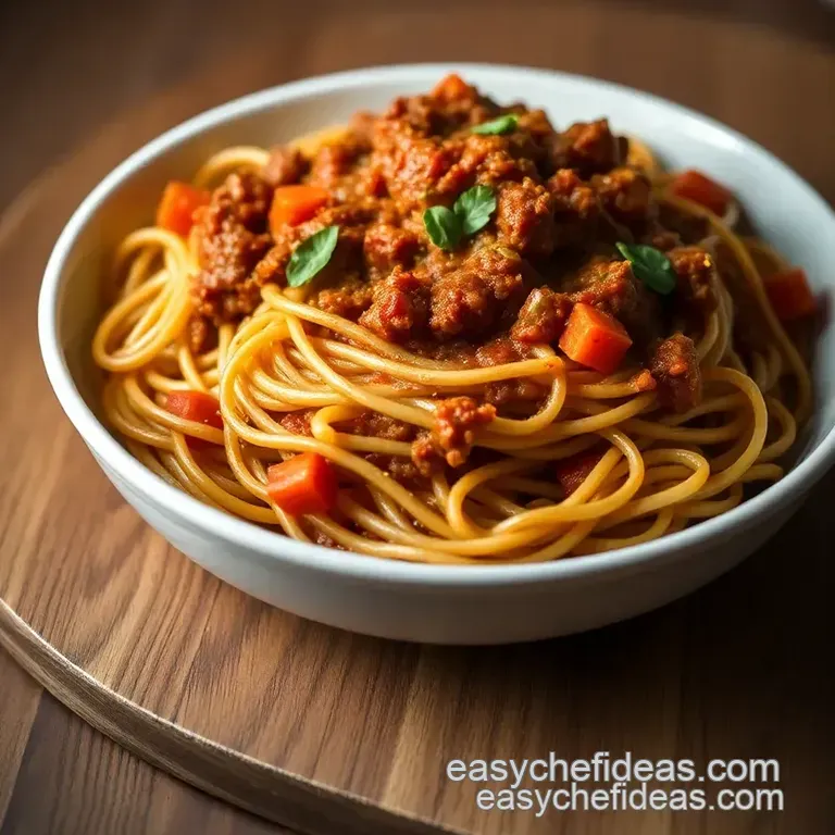 Authentic-Ish Spaghetti Bolognese (A Weeknight Hero) presentation