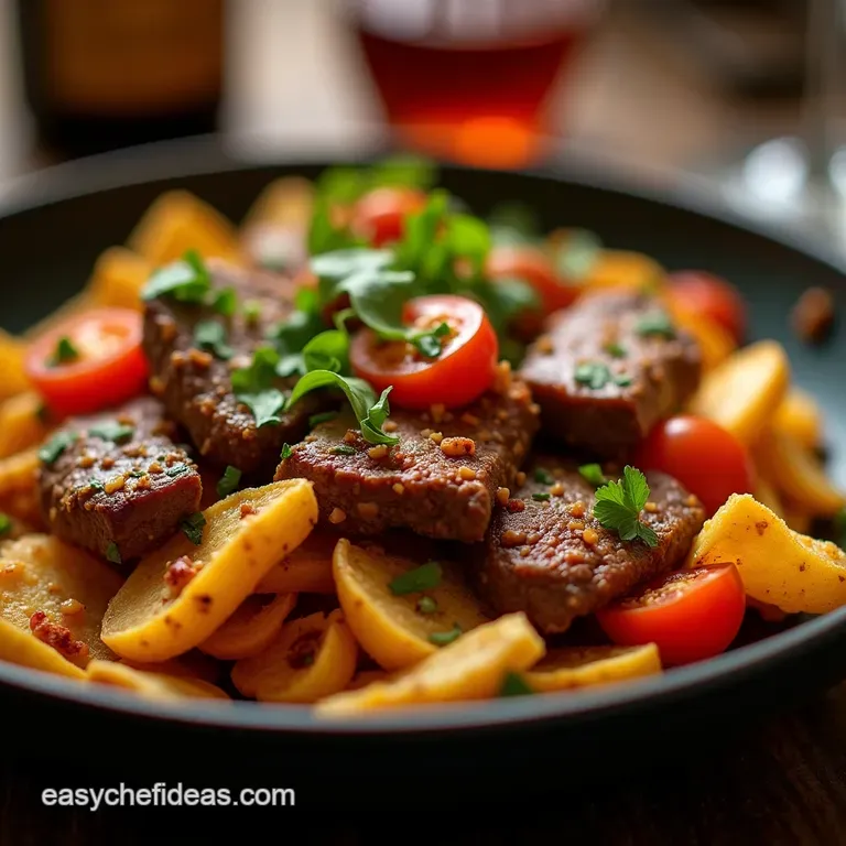 Smoky Perfection Authentic Lomo Saltado the Peruvian Beef Stirfry Sensation presentation