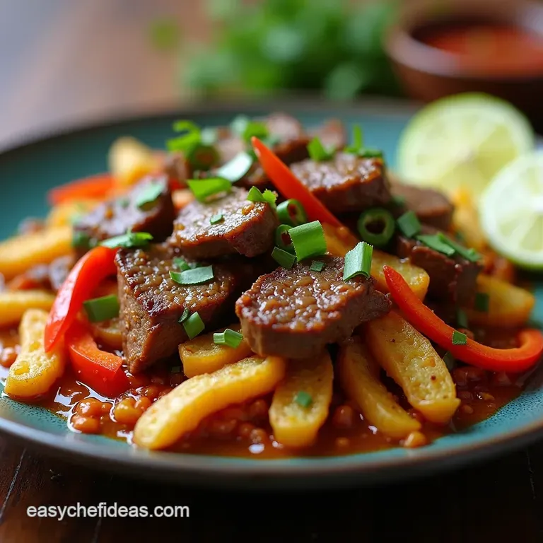 Smoky Perfection Authentic Lomo Saltado The Peruvian Beef StirFry Sensation