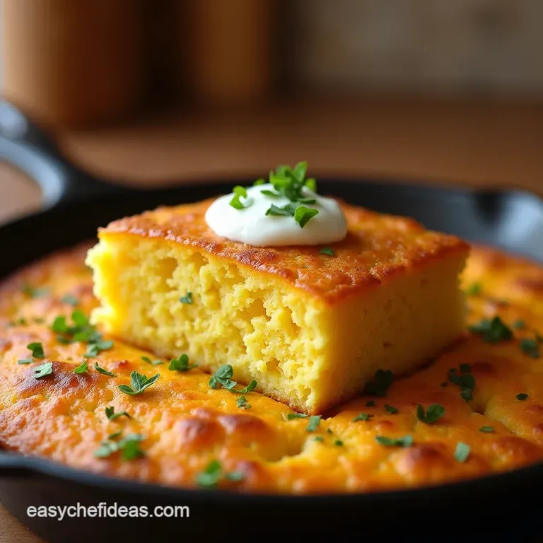 The Cast Iron King Authentic Southern Skillet Cornbread presentation