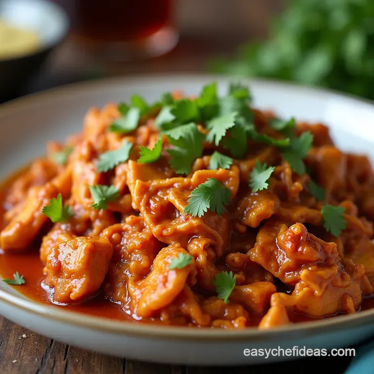 Smoky Tangy Tinga Chicken Authentic Mexican Shredded Chicken