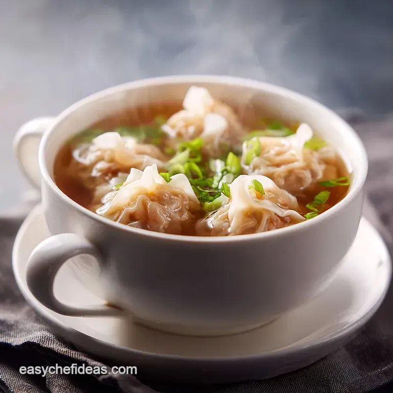 Authentic Wonton Soup: Savory Pork & Shrimp
