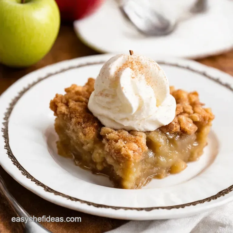 Autumn Bliss Apple Crisp with Vanilla Bean Ice Cream presentation